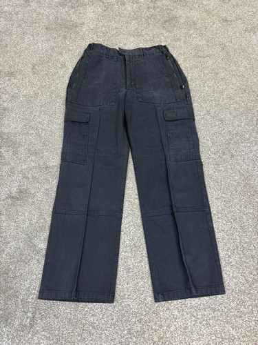 Black cargo trousers heavy - black,